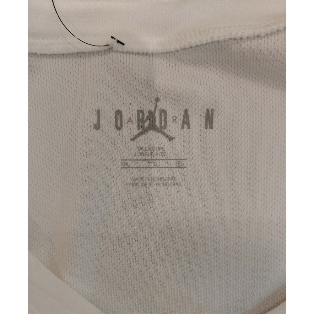 Jordan Men's Size 2XL Stock Overtime Basketball Jersey White/Red FQ5296-100 NWT - Picture 3 of 5